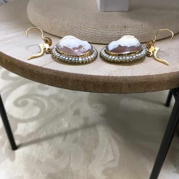 15k 18k Georgian Cameos w/Pearls- Solid Gold Demi Parure - Picture 7 of 14